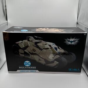 MCFARLANE DC MULTIVERSE CAMOUFLAGE TUMBLER DARK KNIGHT RISES GOLD LABEL Sealed